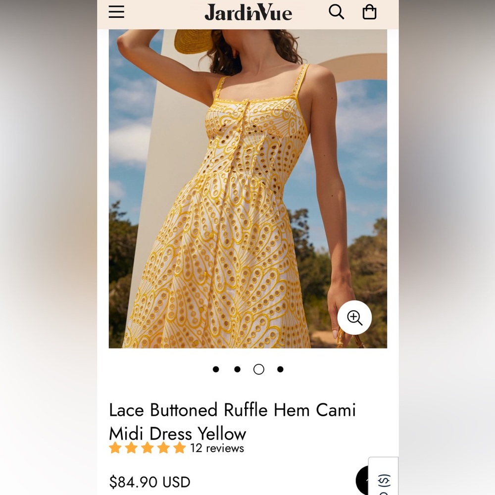 Brand new yellow sun dress